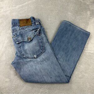 Vintage True Religion Made in USA Men's Size 32x27 Billy Big T Distressed Jeans